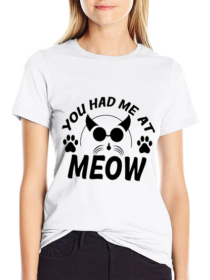 Camiseta Negra Me Tuviste al Meow