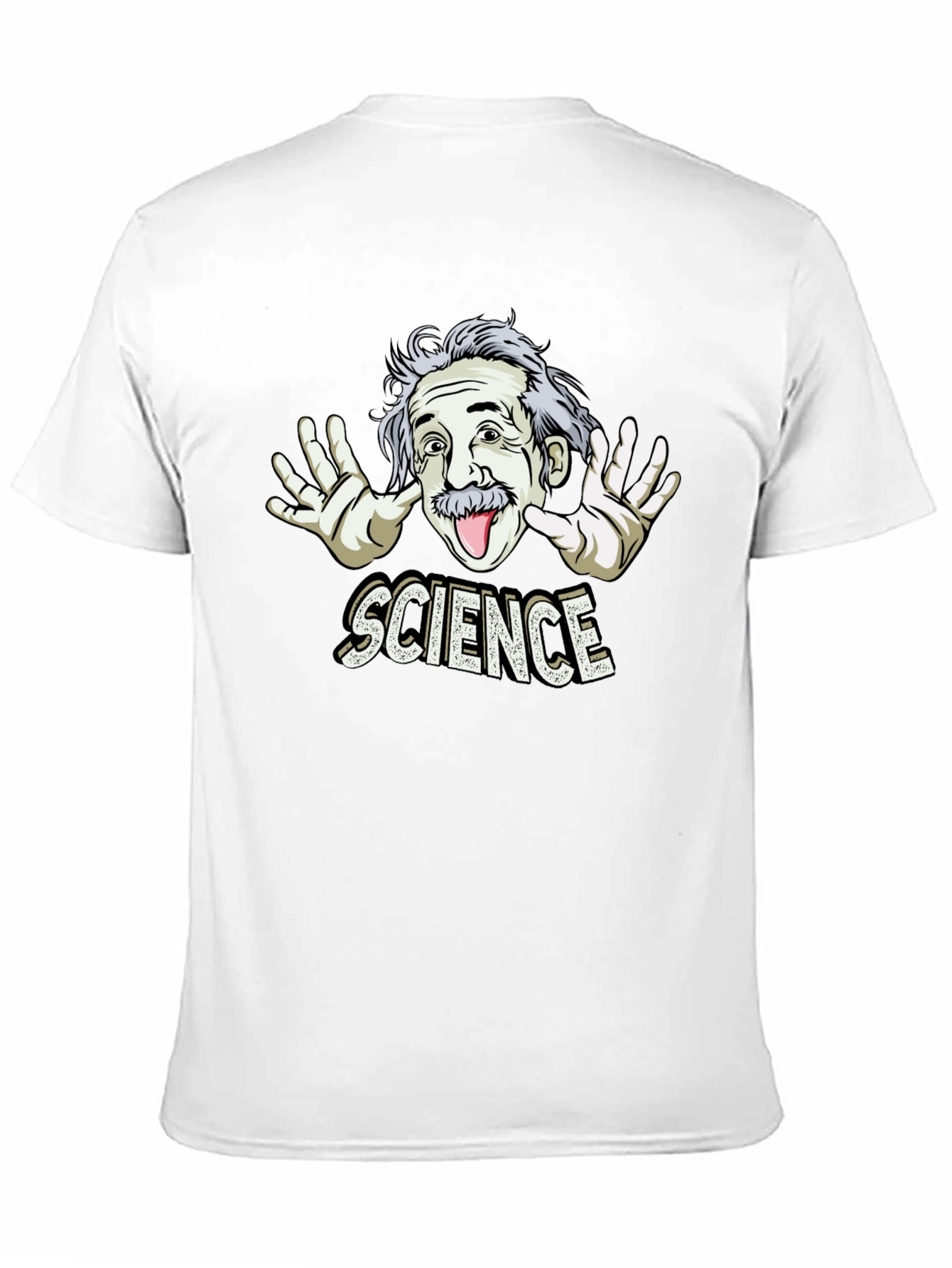 Camiseta Negra Science con Diseño Divertido de Einstein