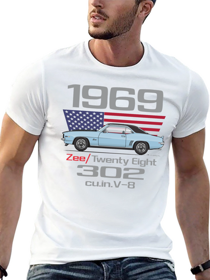 Camiseta Clásica Coche 1969 Zee/Twenty Eight