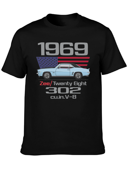 Camiseta Clásica Coche 1969 Zee/Twenty Eight