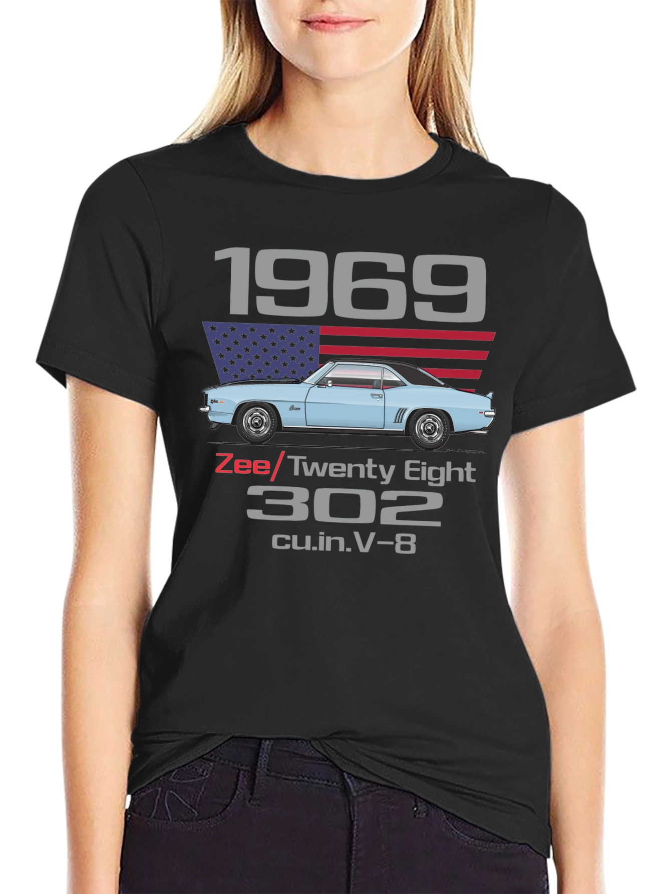 Camiseta Clásica Coche 1969 Zee/Twenty Eight