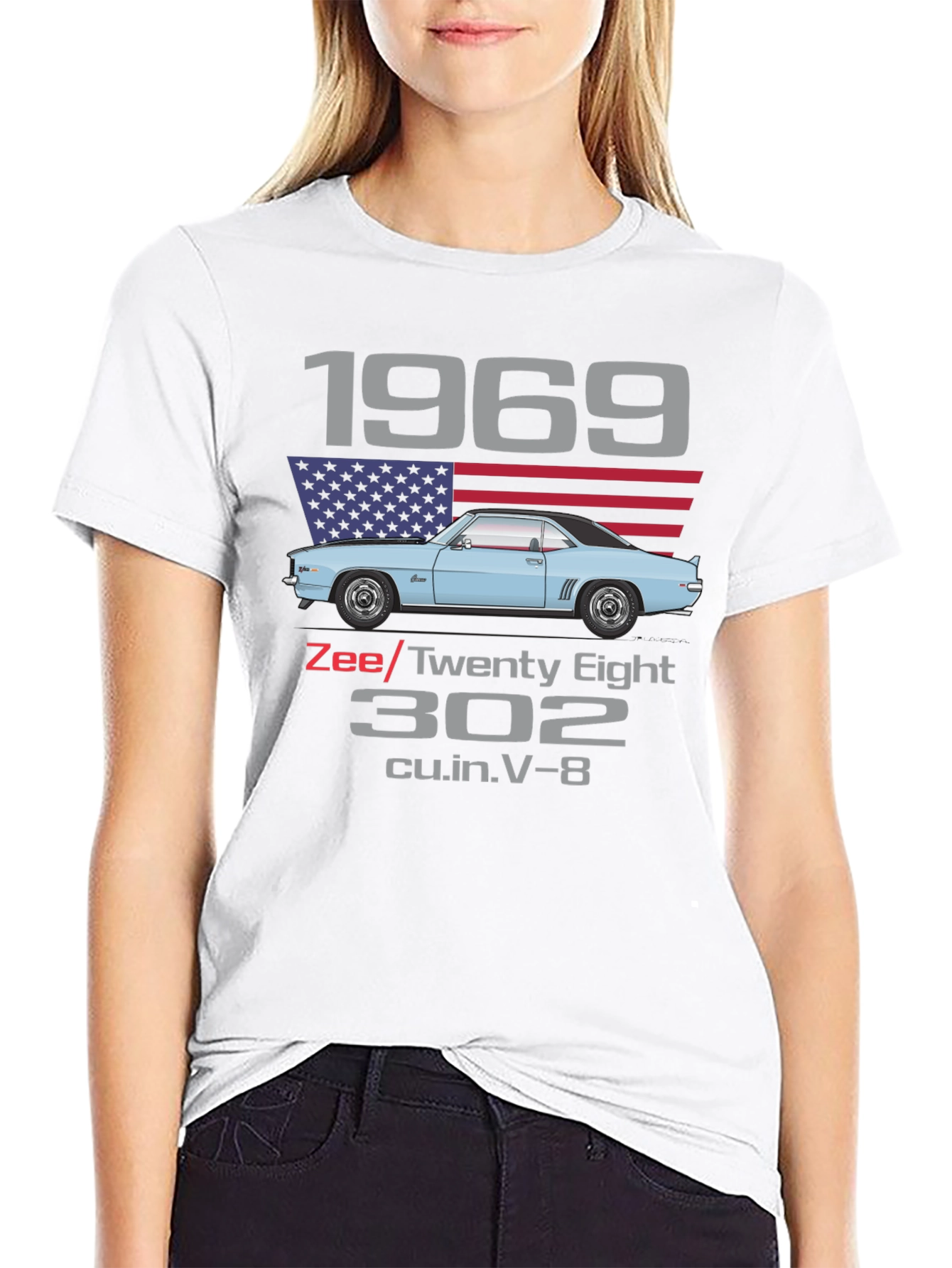 Camiseta Clásica Coche 1969 Zee/Twenty Eight