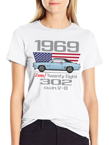 Camiseta Clásica Coche 1969 Zee/Twenty Eight