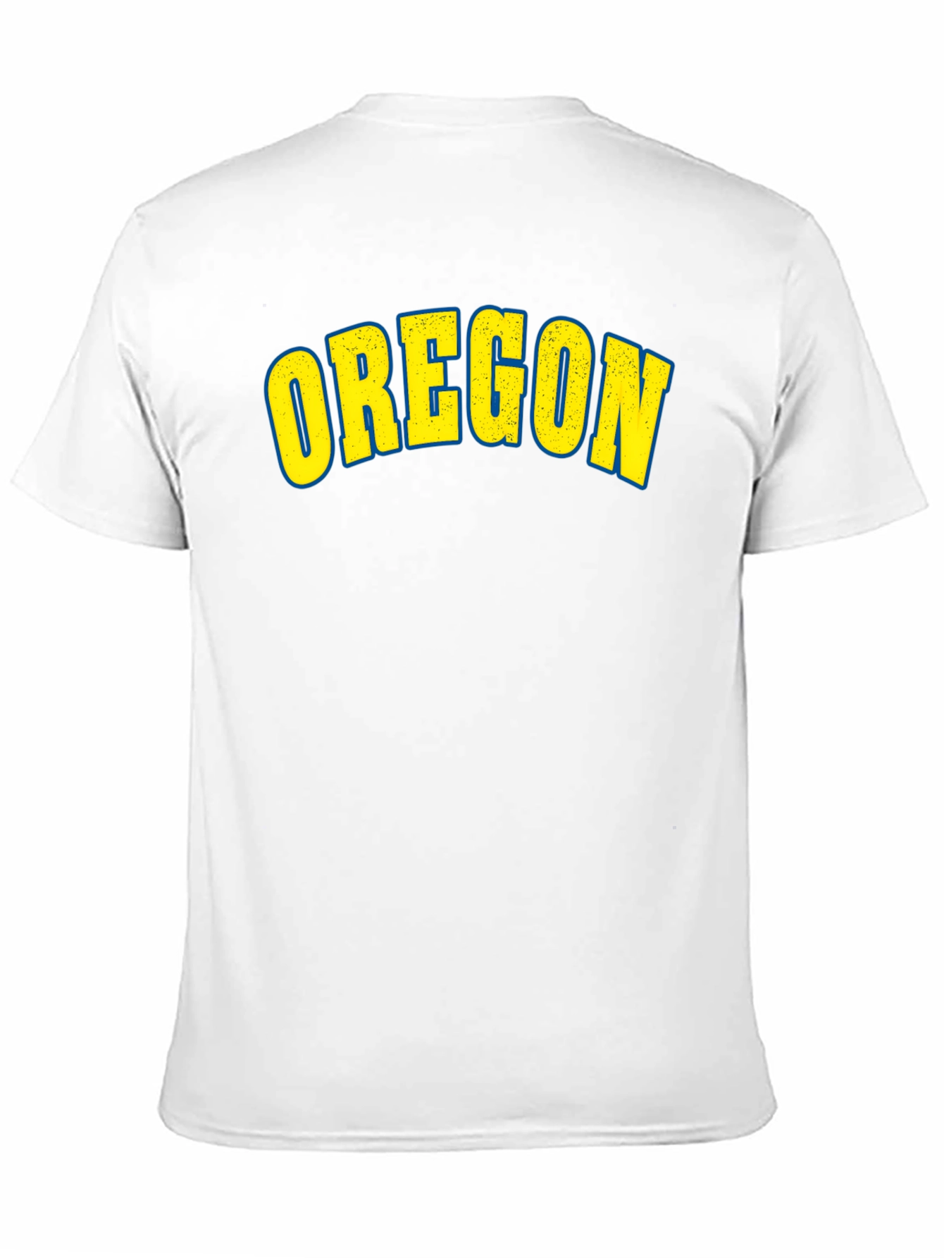 Camiseta Negra Clásica con Diseño Oregon