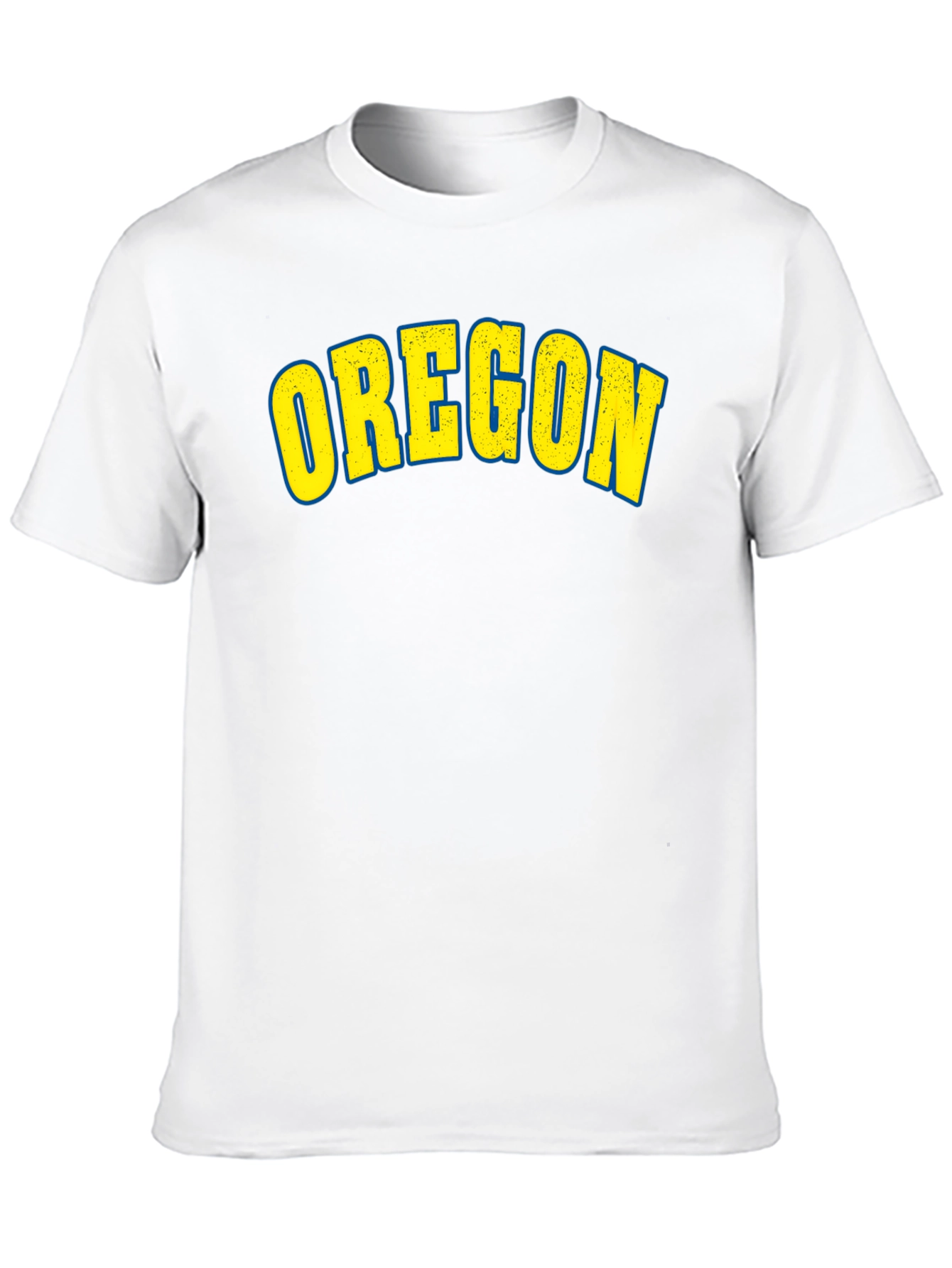Camiseta Negra Clásica con Diseño Oregon