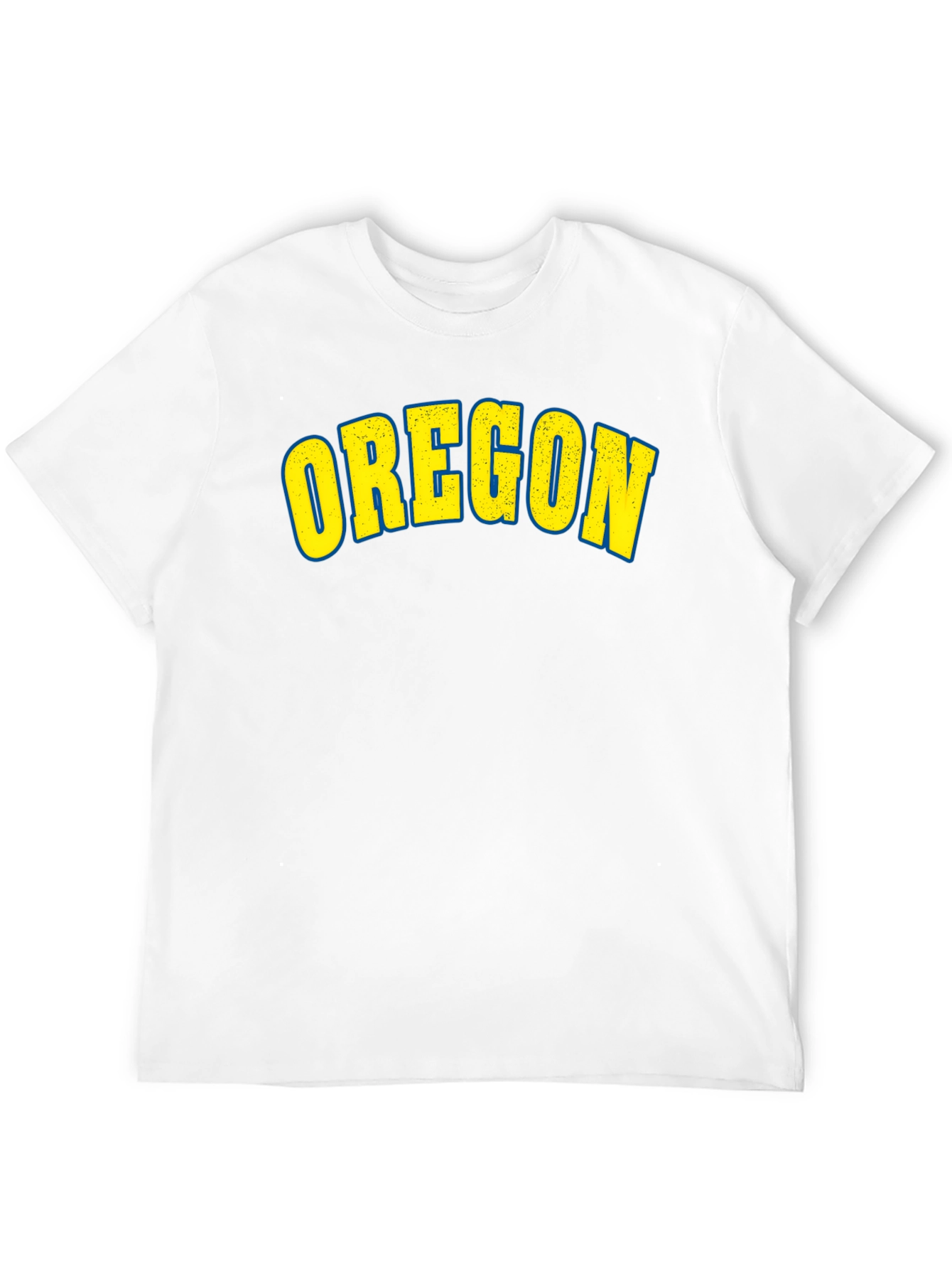 Camiseta Negra Clásica con Diseño Oregon