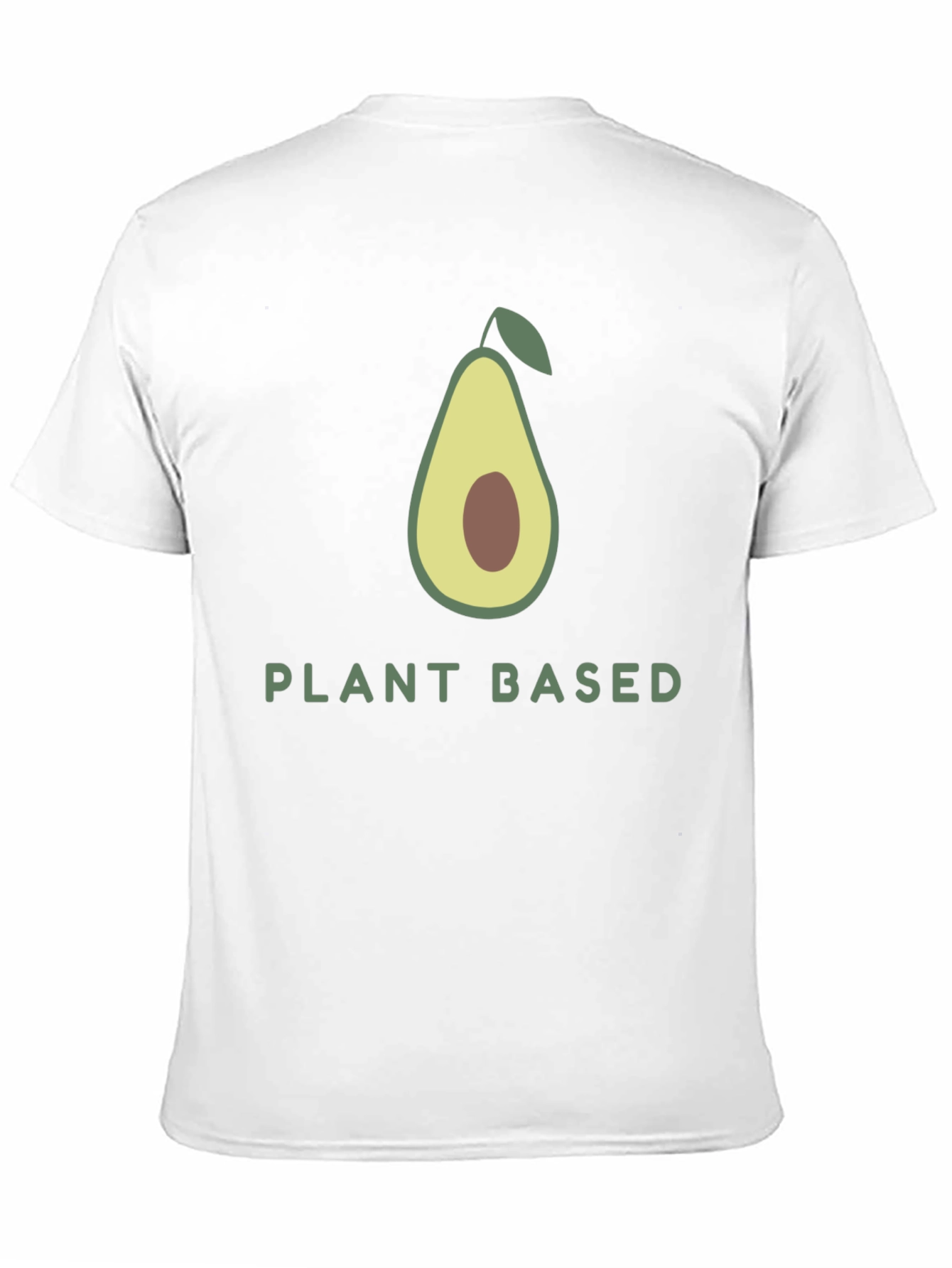 Camiseta Negra Vegana con Diseño de Aguacate