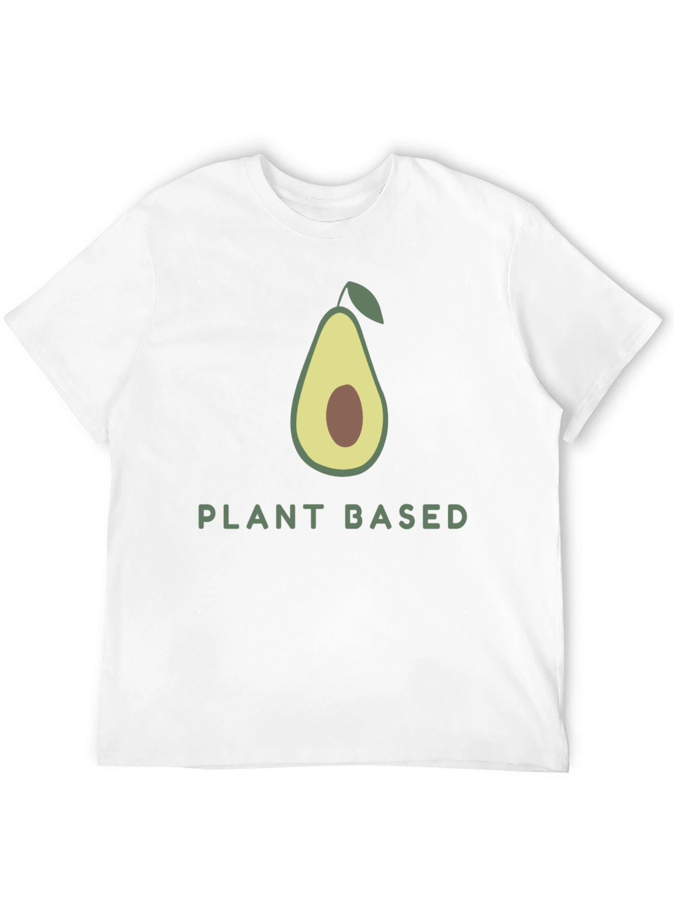Camiseta Negra Vegana con Diseño de Aguacate