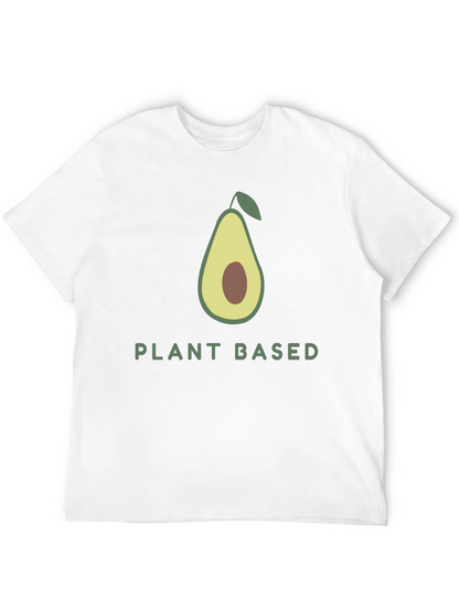 Camiseta Negra Vegana con Diseño de Aguacate