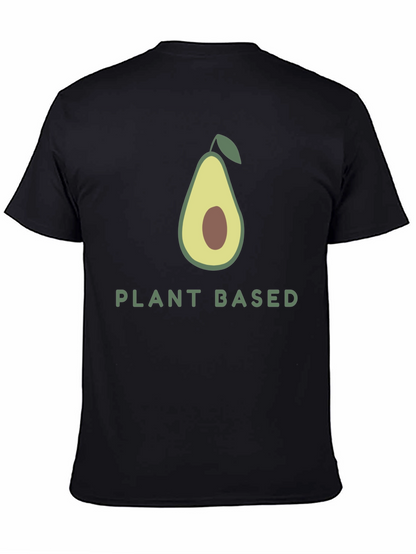 Camiseta Negra Vegana con Diseño de Aguacate