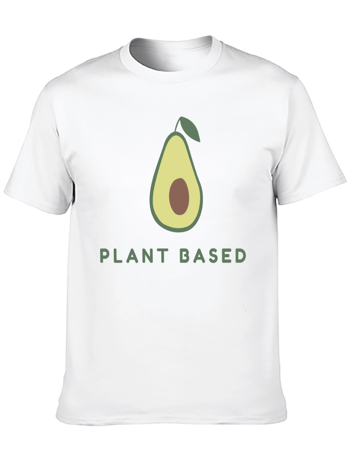 Camiseta Negra Vegana con Diseño de Aguacate