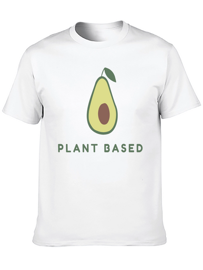 Camiseta Negra Vegana con Diseño de Aguacate