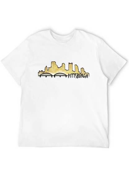 Camiseta Negra con Diseño de Pittsburgh