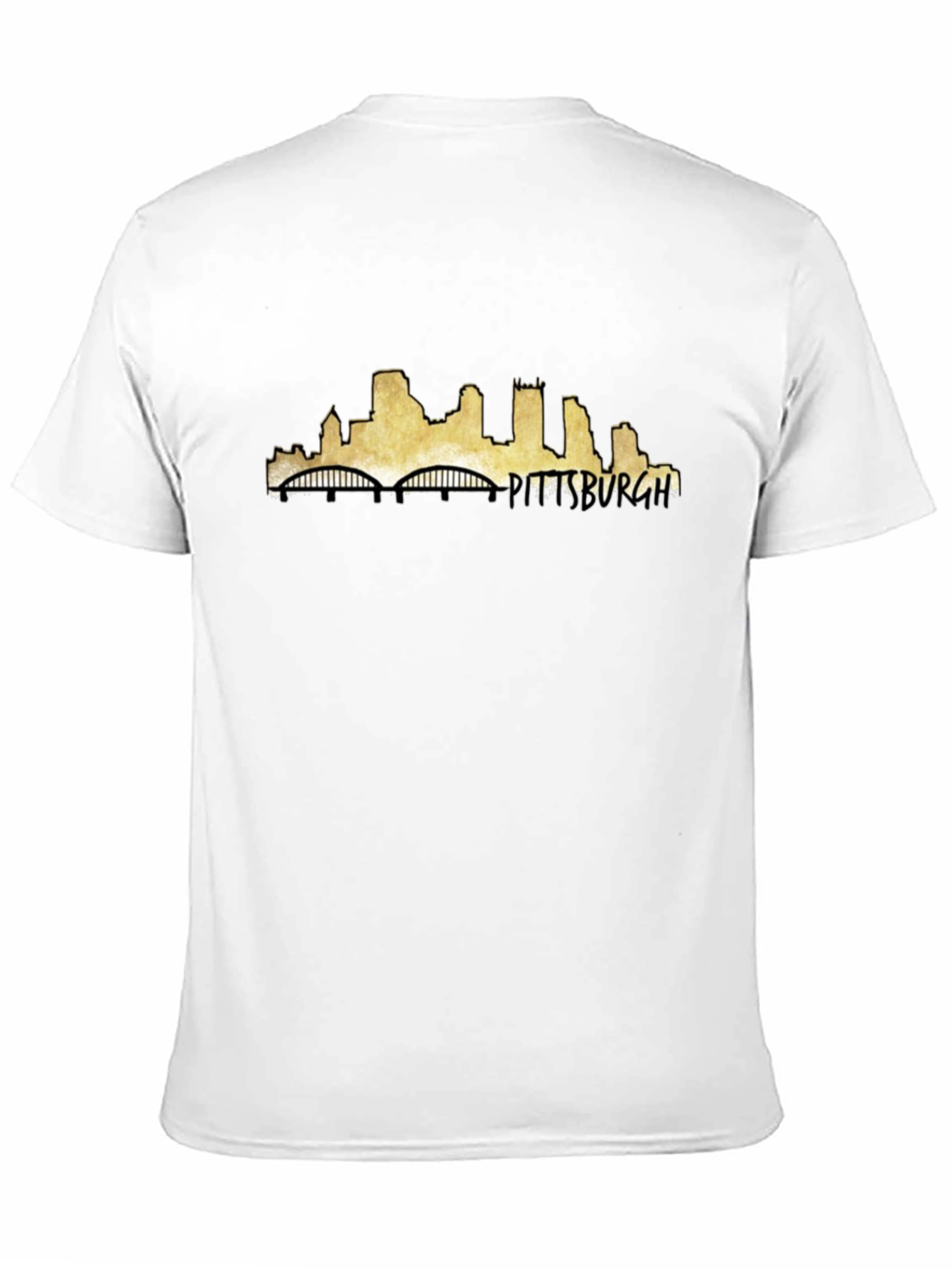 Camiseta Negra con Diseño de Pittsburgh