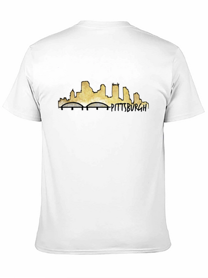 Camiseta Negra con Diseño de Pittsburgh