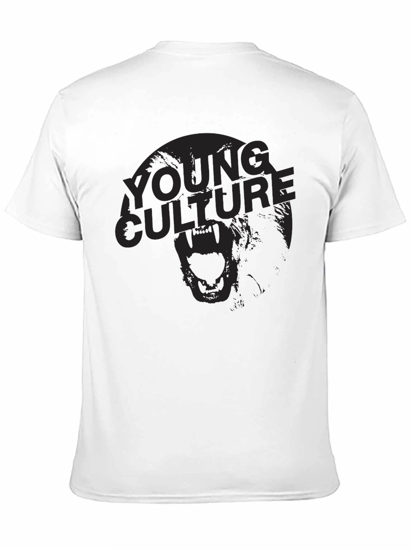 Camiseta Negra Young Culture Estampada