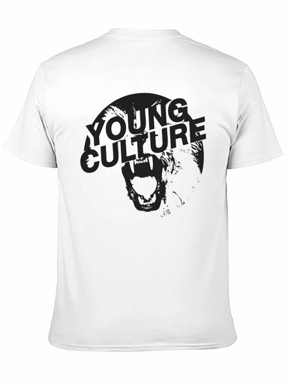 Camiseta Negra Young Culture Estampada