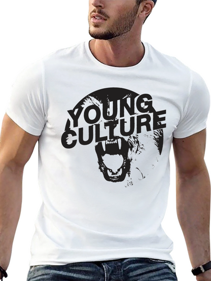 Camiseta Negra Young Culture Estampada