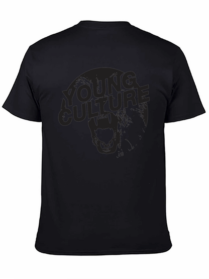 Camiseta Negra Young Culture Estampada