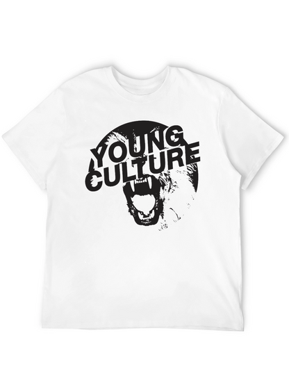 Camiseta Negra Young Culture Estampada