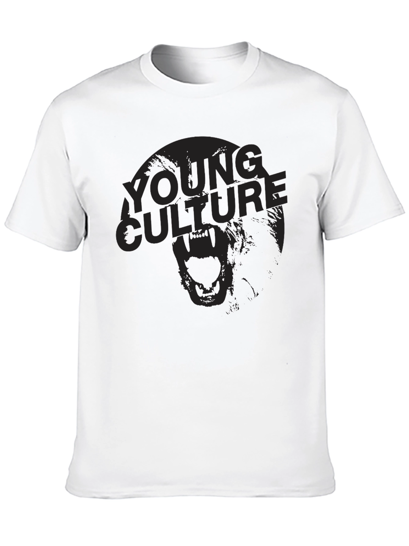 Camiseta Negra Young Culture Estampada