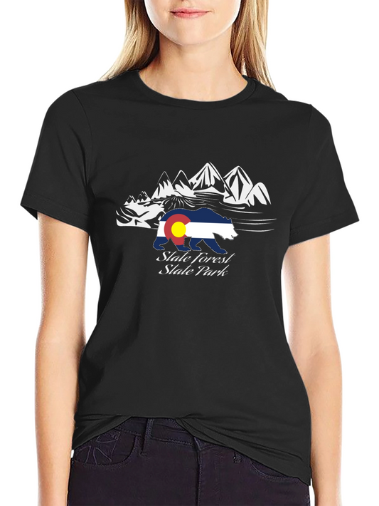Camiseta Negra State Forest State Park Colorado