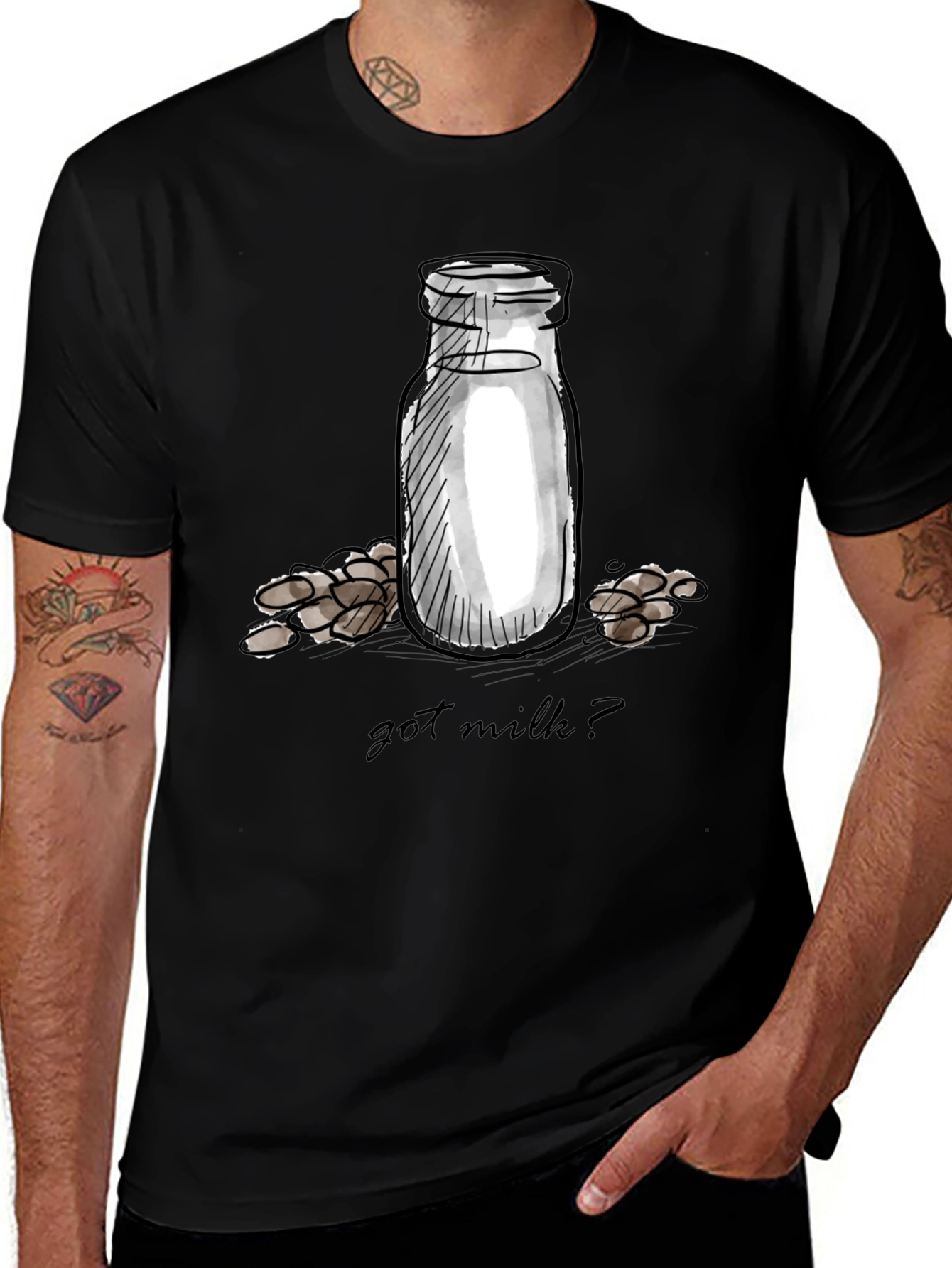 Camiseta Negra Got Milk?