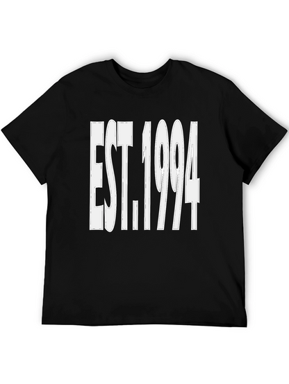 Camiseta Negra Est. 1994 - Estilo Casual y Moderno