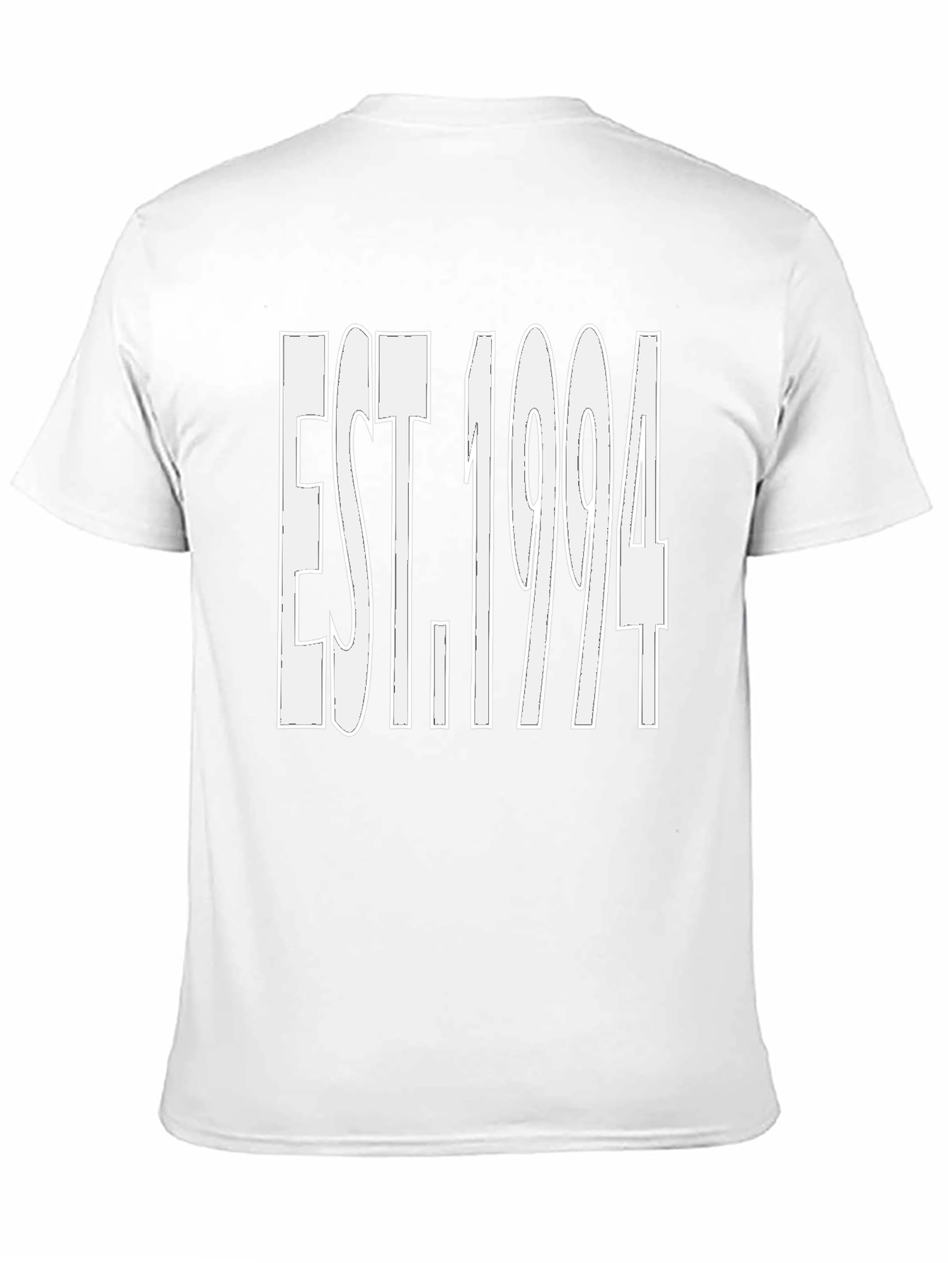 Camiseta Negra Est. 1994 - Estilo Casual y Moderno