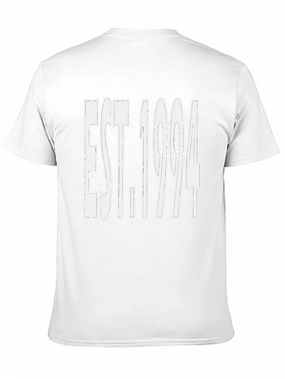 Camiseta Negra Est. 1994 - Estilo Casual y Moderno