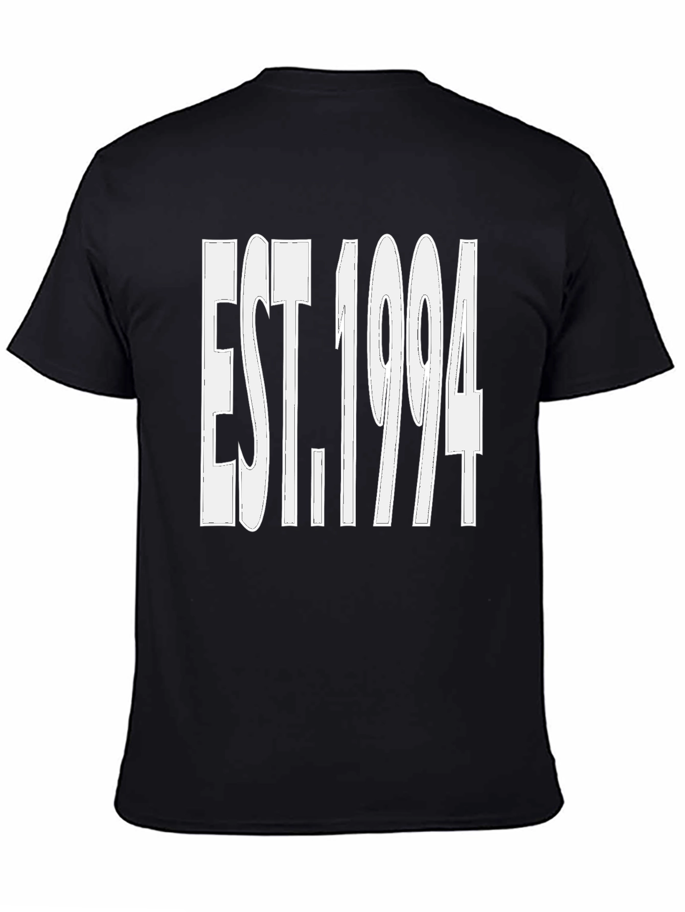 Camiseta Negra Est. 1994 - Estilo Casual y Moderno