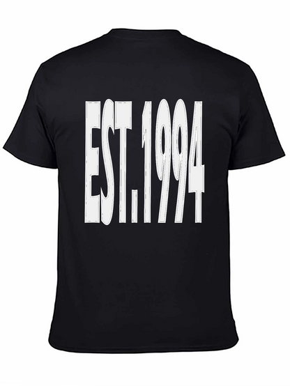 Camiseta Negra Est. 1994 - Estilo Casual y Moderno