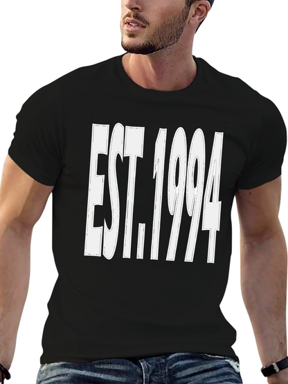 Camiseta Negra Est. 1994 - Estilo Casual y Moderno