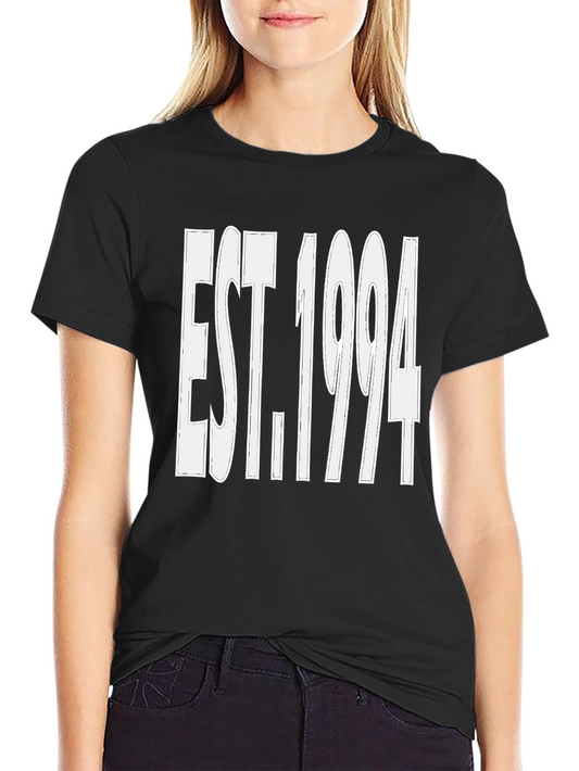Camiseta Negra Est. 1994 - Estilo Casual y Moderno