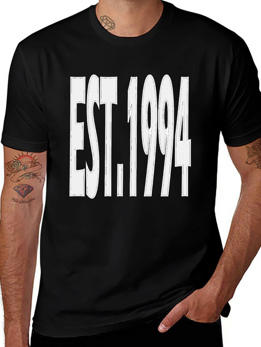 Camiseta Negra Est. 1994 - Estilo Casual y Moderno