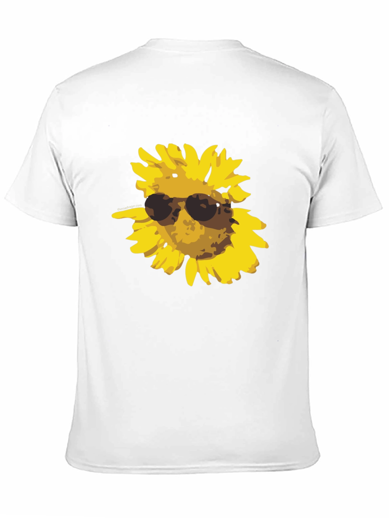 Camiseta Negra con Girasol Cool