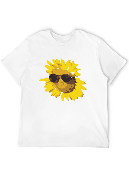 Camiseta Negra con Girasol Cool