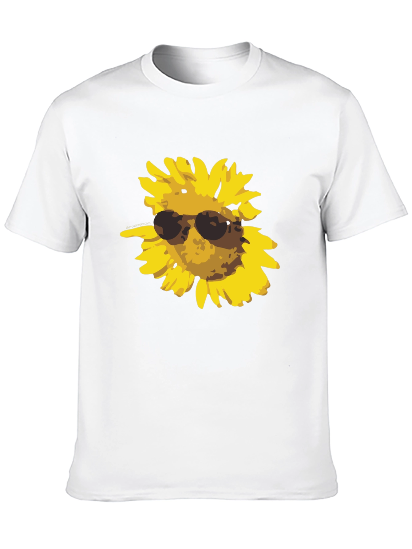 Camiseta Negra con Girasol Cool