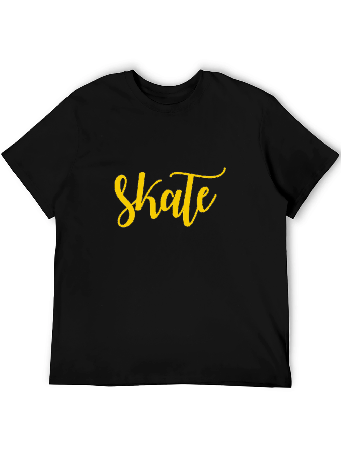 Camiseta Negra con Diseño Skate