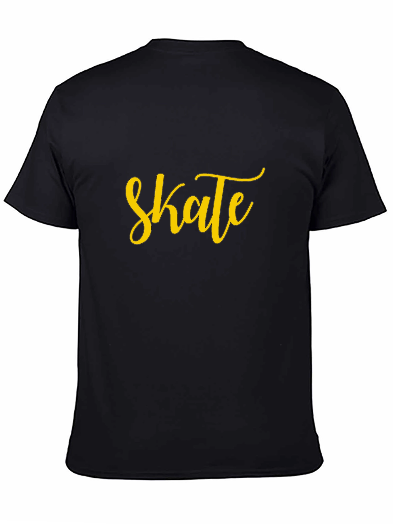 Camiseta Negra con Diseño Skate