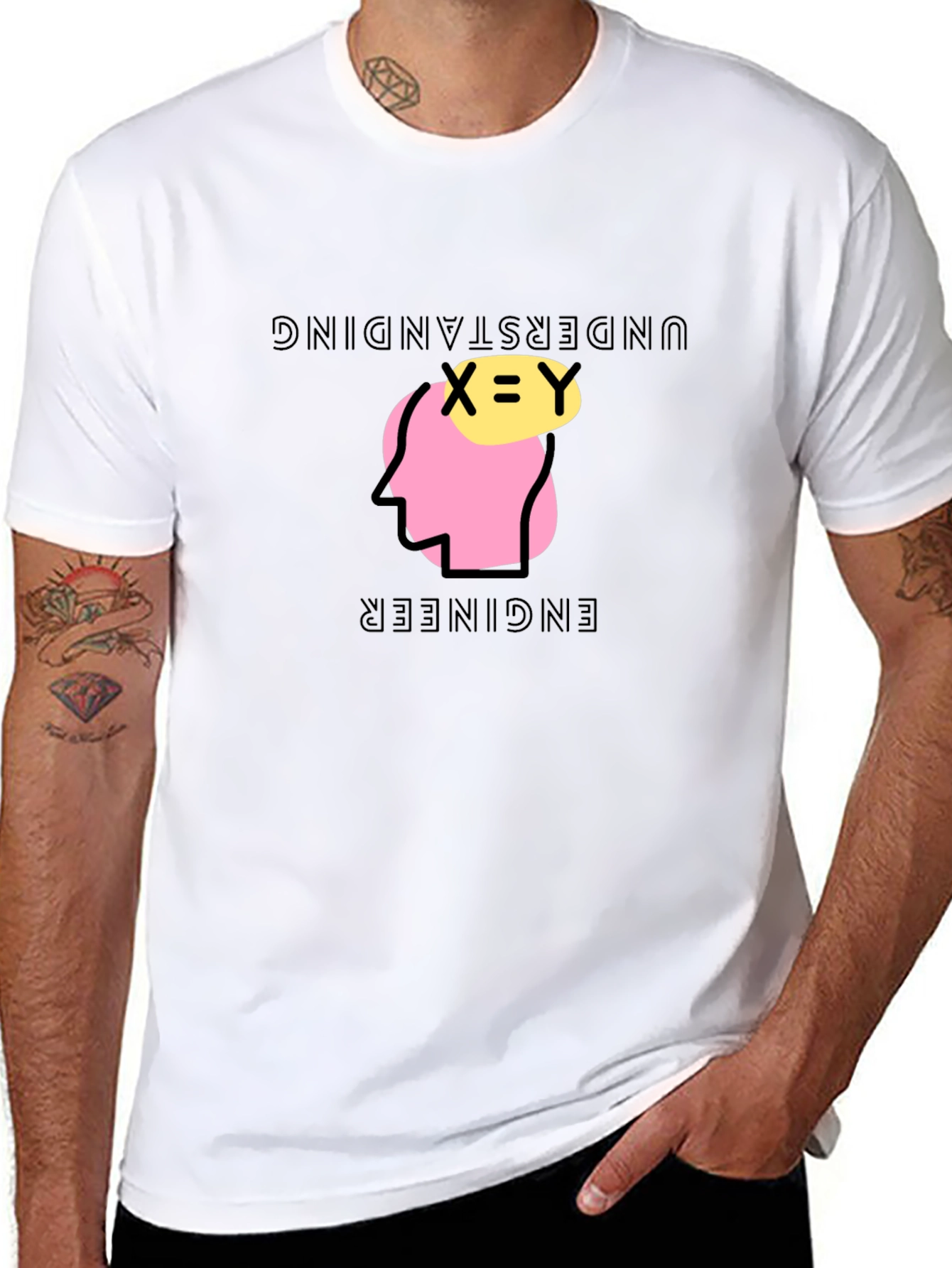 Camiseta Negra Ingeniero Entendimiento X=Y