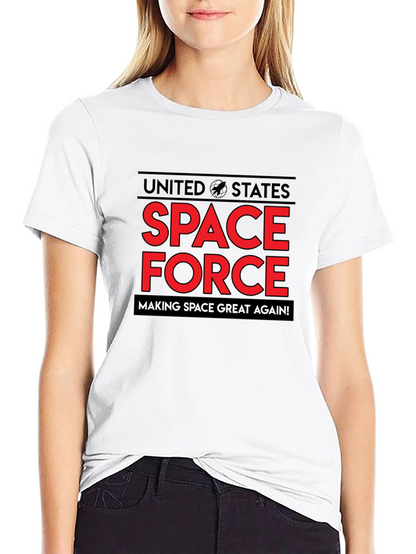 Camiseta Espacial Negra Making Space Great Again