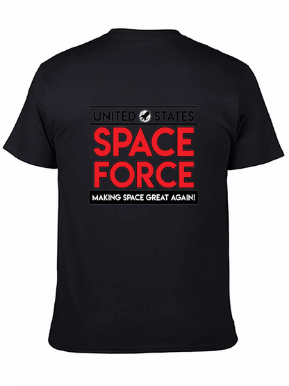 Camiseta Espacial Negra Making Space Great Again