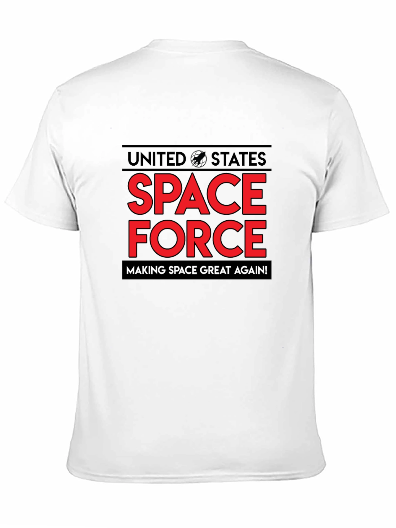 Camiseta Espacial Negra Making Space Great Again