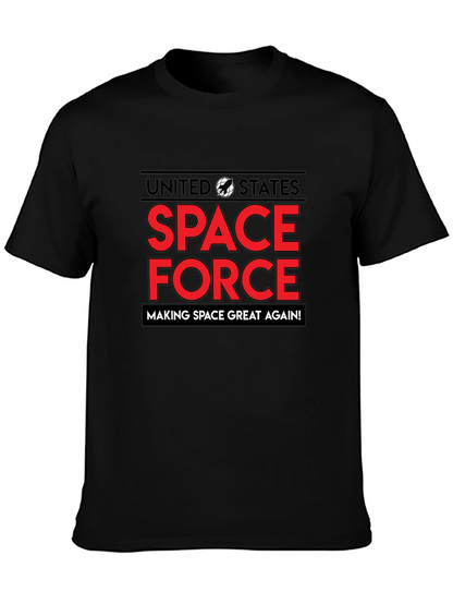 Camiseta Espacial Negra Making Space Great Again