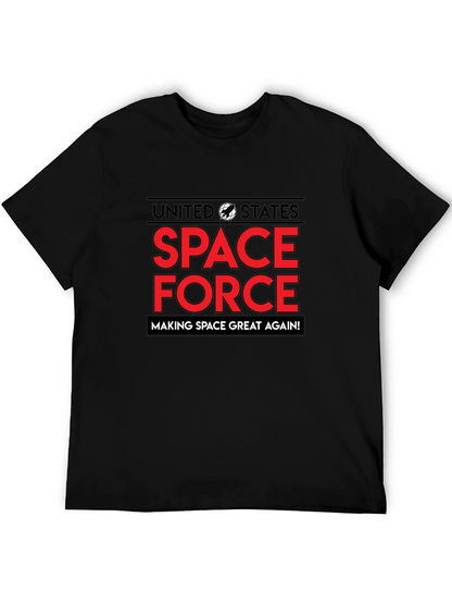 Camiseta Espacial Negra Making Space Great Again