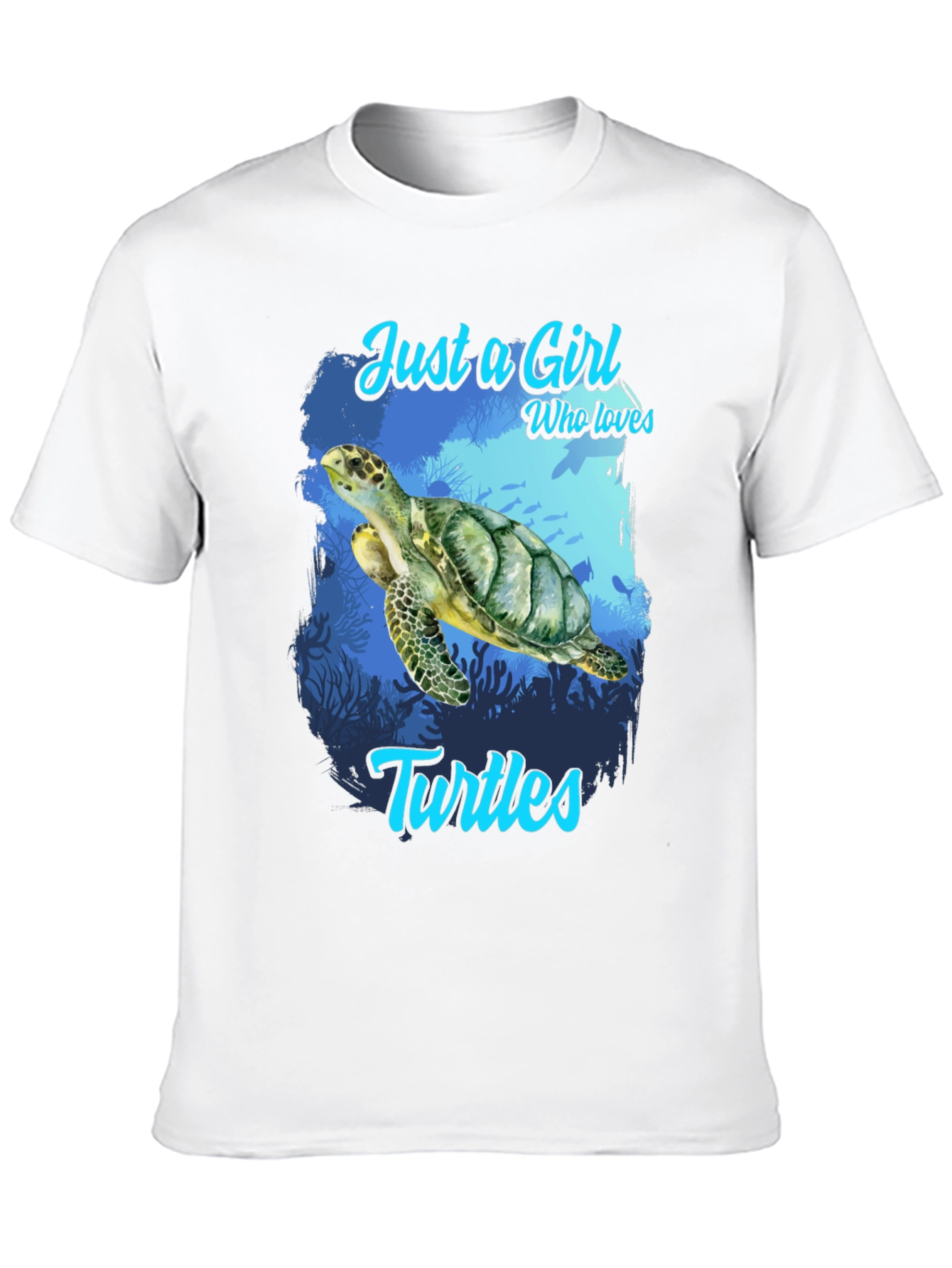 Camiseta Negra Amo las Tortugas para Mujer