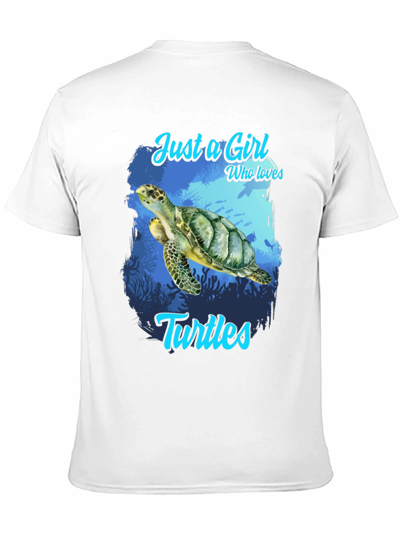 Camiseta Negra Amo las Tortugas para Mujer
