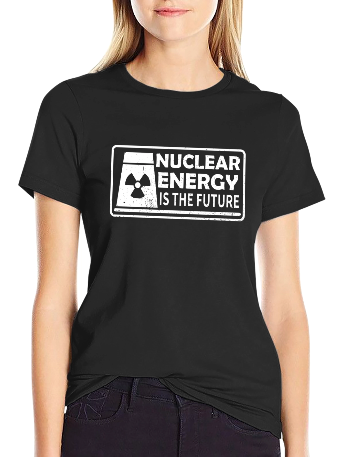Camiseta Negra Energía Nuclear es el Futuro