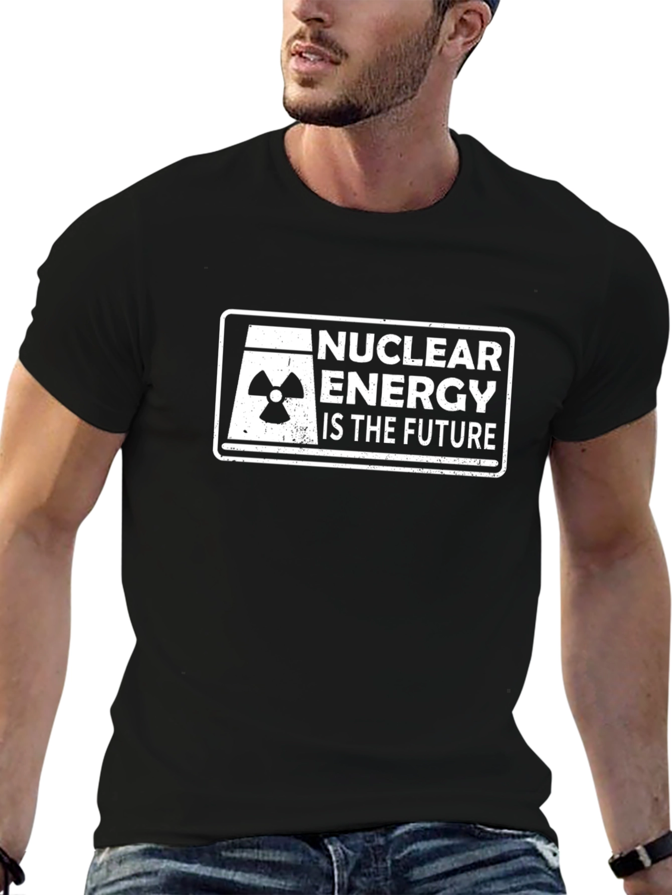 Camiseta Negra Energía Nuclear es el Futuro